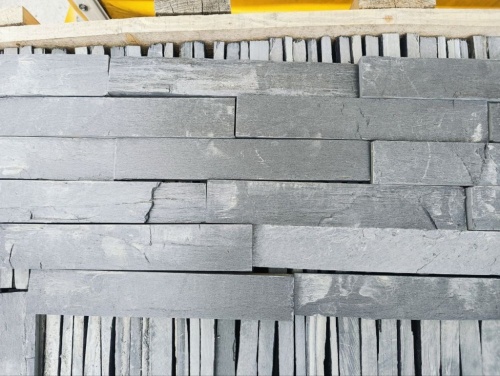 Плитка чёрная из натурального камня фасадная 30 см * 5 см, толщина 7 мм -30 мм купить в Республике Коми