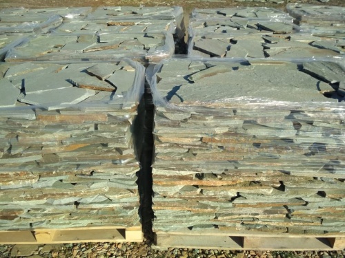 Плитняк златолит зелёный для цоколя, отмостки купить в Республике Коми