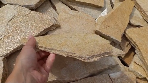 Плитняк златолит жёлтый для цоколя купить в Республике Коми