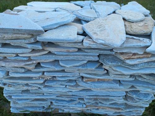 Плитняк златолит зелёный галтованный для цоколя купить в Республике Коми