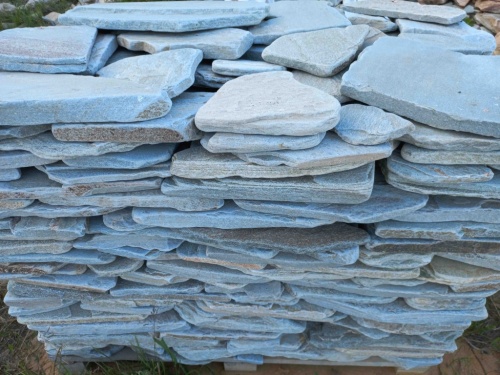 Плитняк златолит зелёный галтованный для цоколя купить в Республике Коми